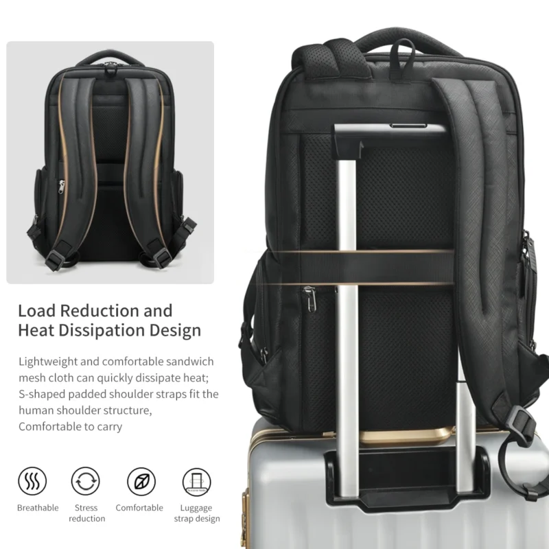 Premium Oxford Unisex Waterproof 15.6-inch Laptop Backpack with Lifetime Zipper Warranty - Image 5