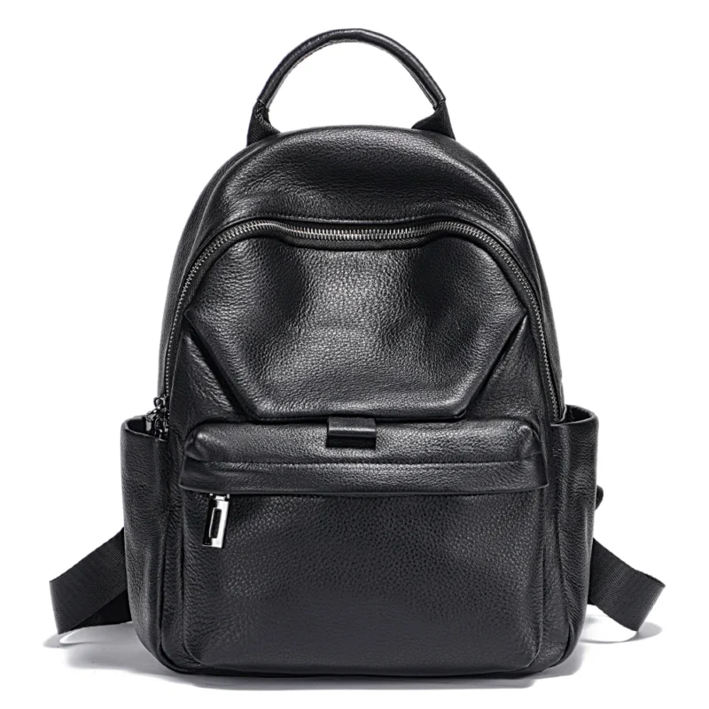 Premium Soft Genuine Leather Women's Backpack Purse with Anti-theft Protection and Multiple Compartments - Image 7