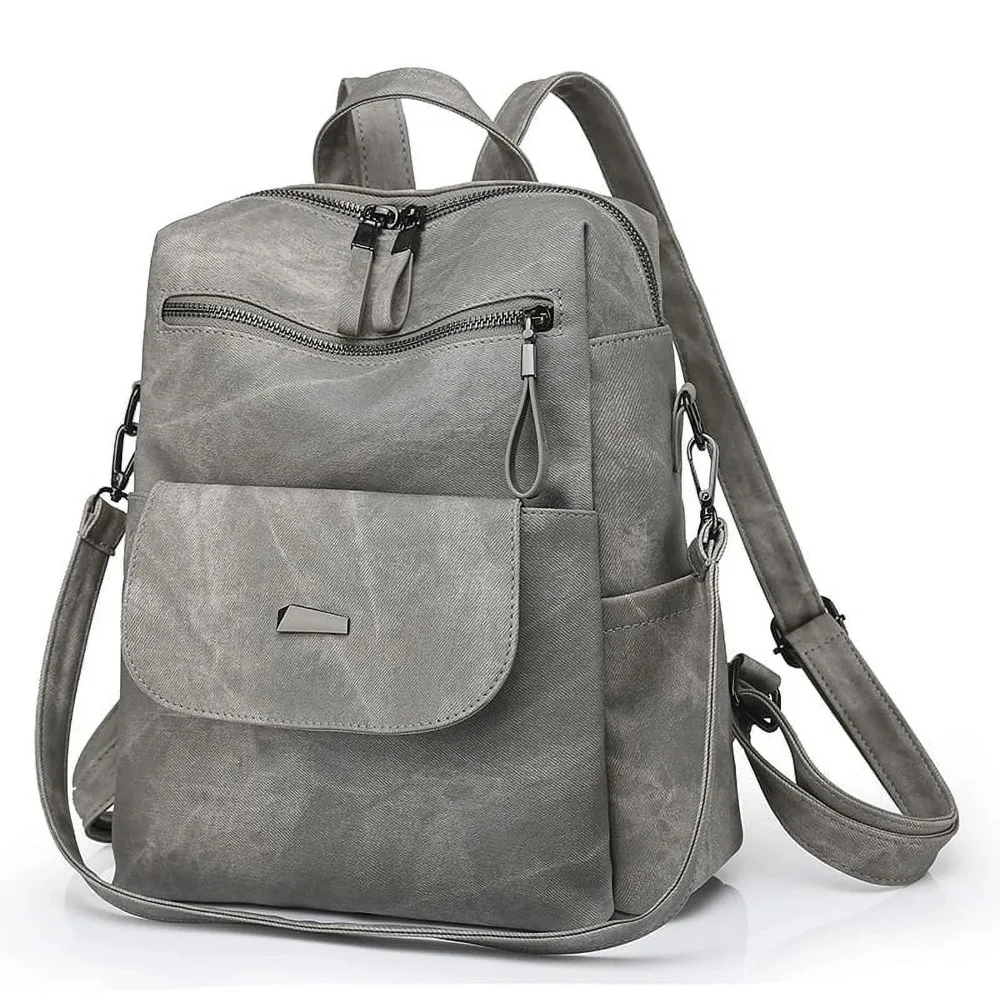 Women's Leather Sling Backpack