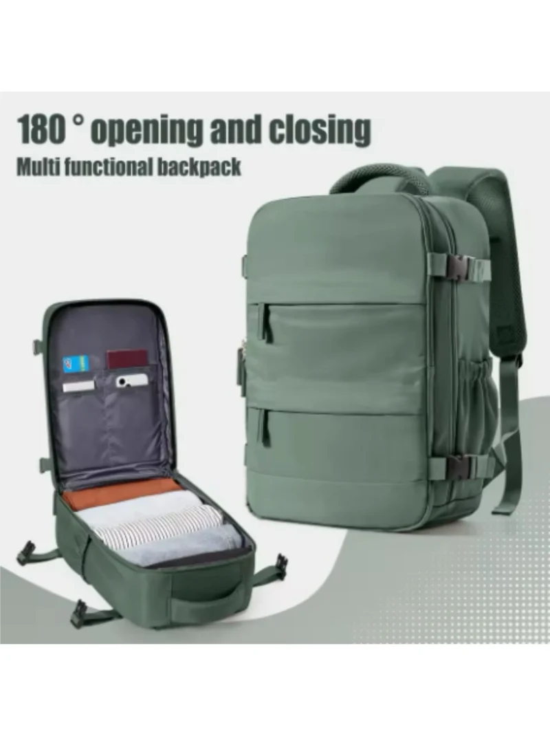 Premium Oxford Unisex Expandable Laptop Backpack with Cabin Size Travel Compartment