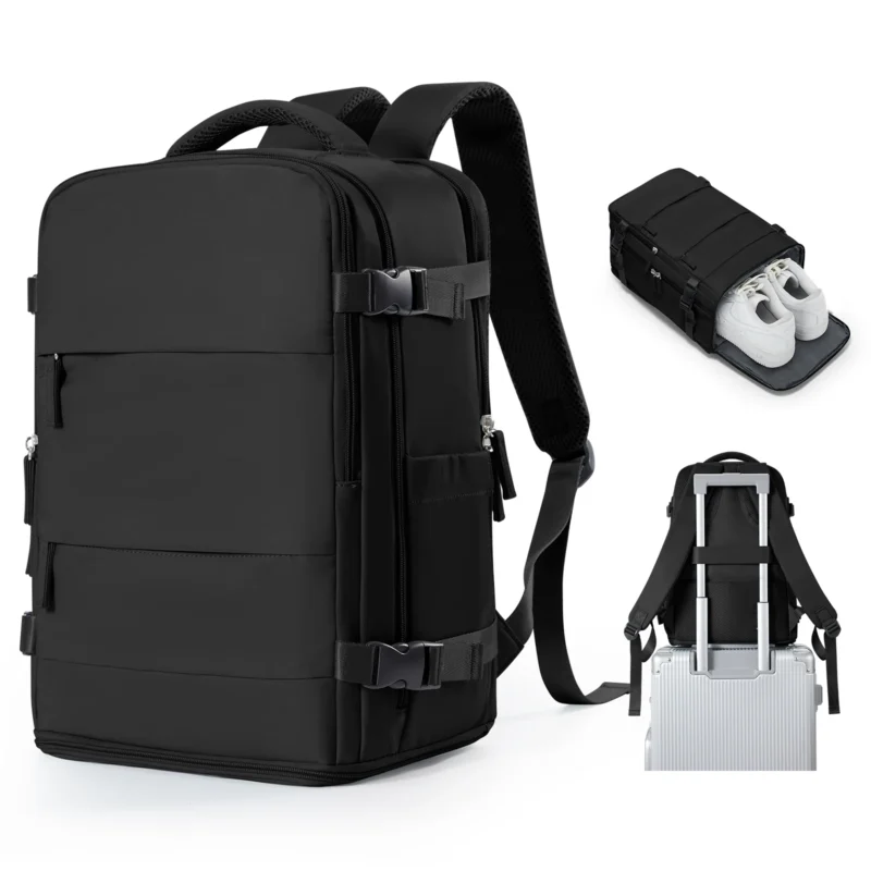 Premium Nylon Unisex Travel Backpack 40x20x25 Ryanair Cabin Size with Laptop Compartment - Image 11