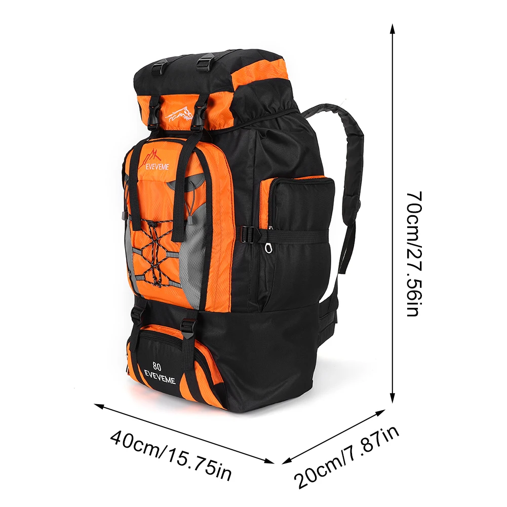 Large capacity backpack for extended travel and specialty gear