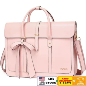 Premium Vegan Leather 15.6" Women's Convertible Laptop Backpack Tote with Multiple Compartments