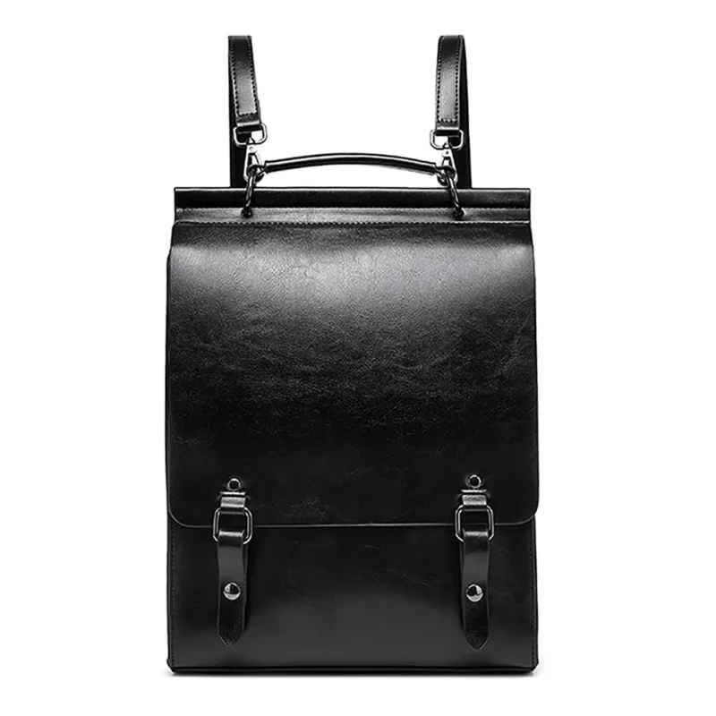 Premium Cowhide Leather Women's Convertible Backpack Purse with Multi-Compartments for Everyday Use - Image 4