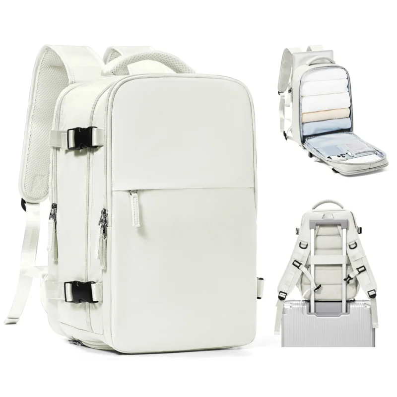 Premium Nylon Travel Backpack with Laptop Compartment for College, Work and Air Travel - Image 7