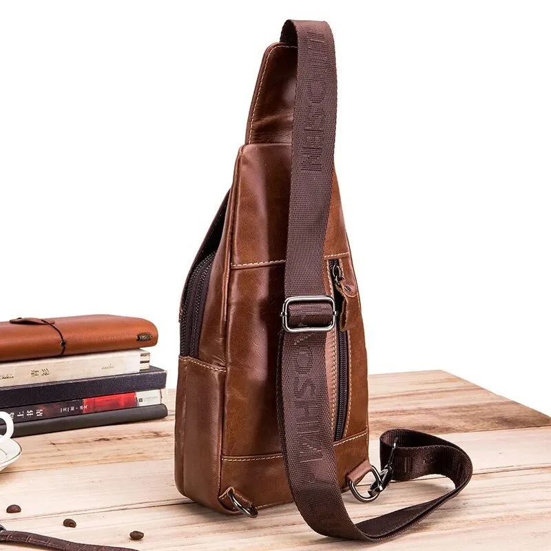 Versatile leather backpack suitable for both commuting and weekend travel