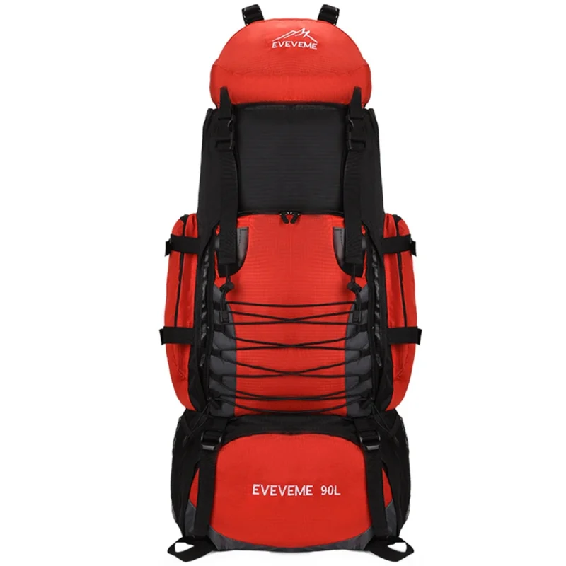 Premium 90L Unisex Tactical Hiking Backpack with Rain Cover and External Frame Support - Image 5