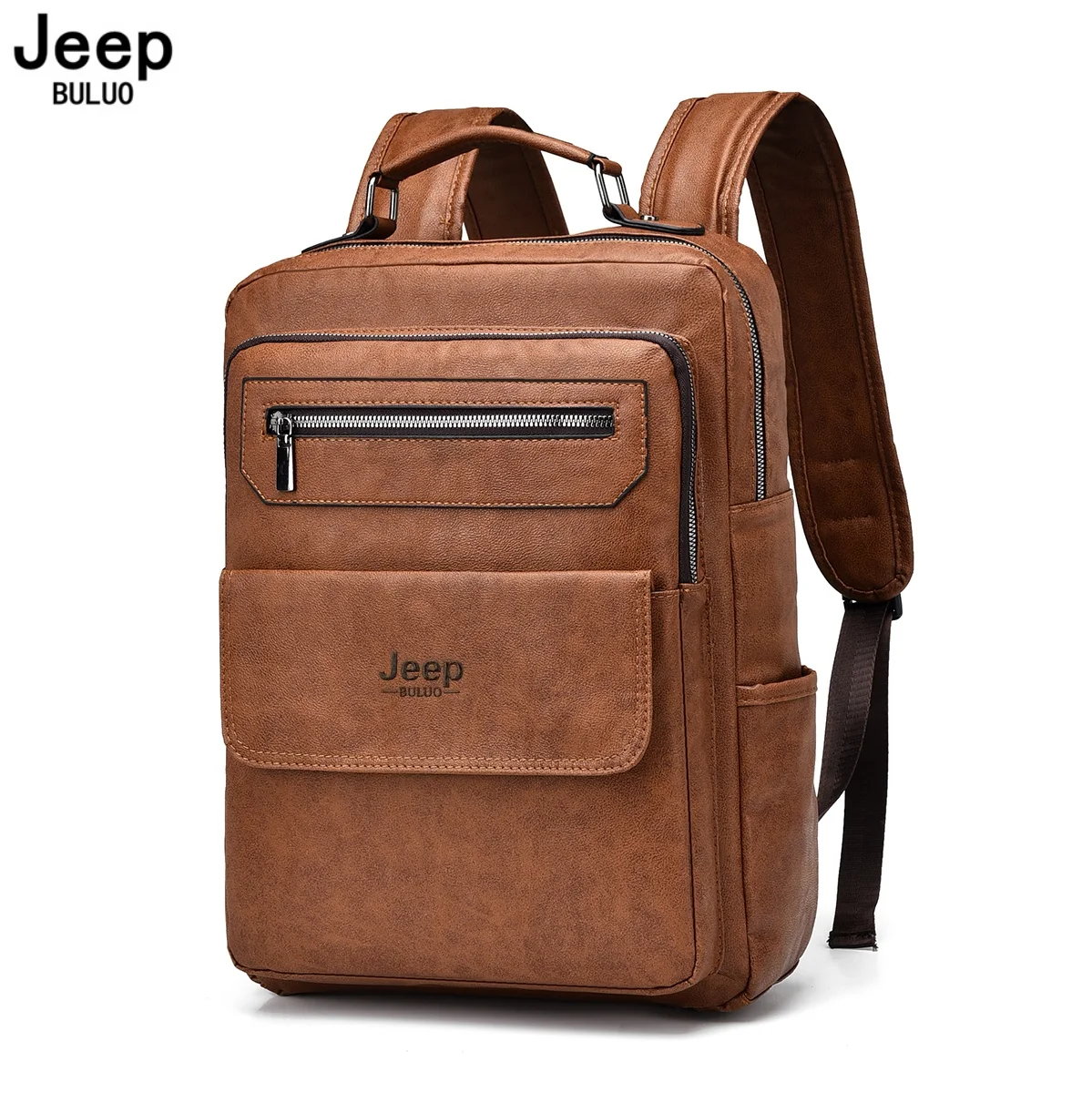 Brown Leather Backpack