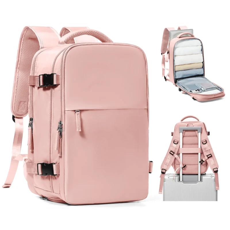 Premium Nylon Travel Backpack with Laptop Compartment for College, Work and Air Travel - Image 8