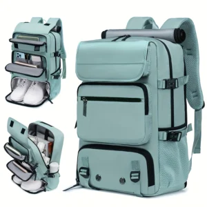 Multi-functional Nylon Travel Backpack with Convertible Handbag Design