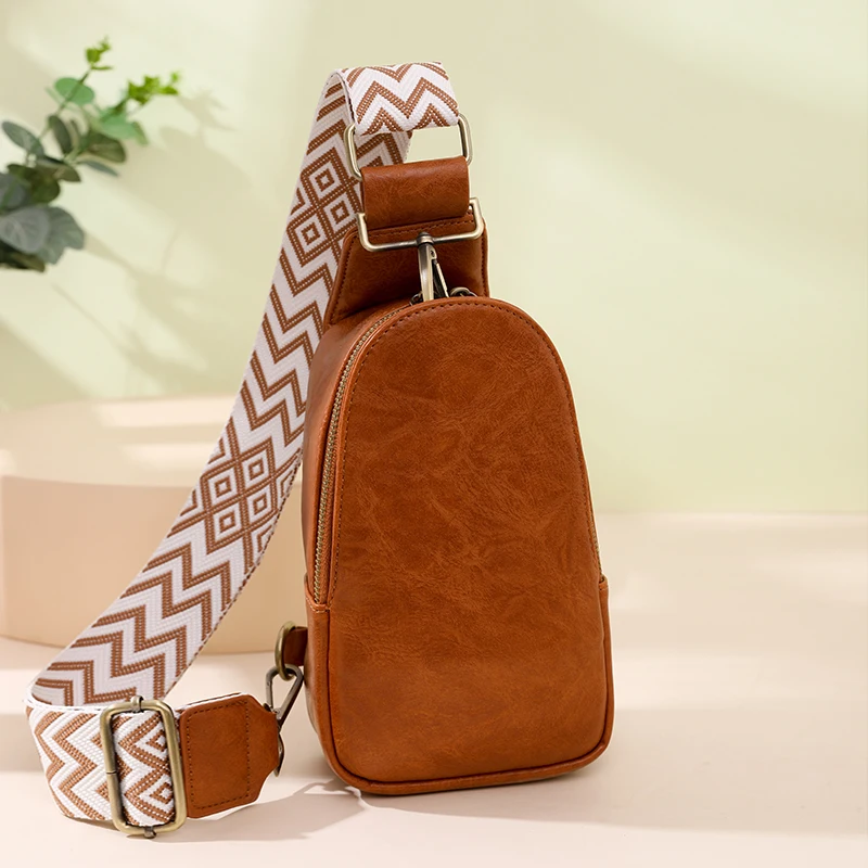 Crossbody Leather Sling Backpack