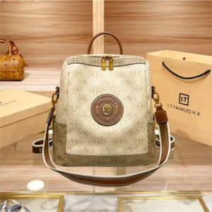 Premium Soft Leather Women's Backpack with Large Capacity for Commuting and Travel