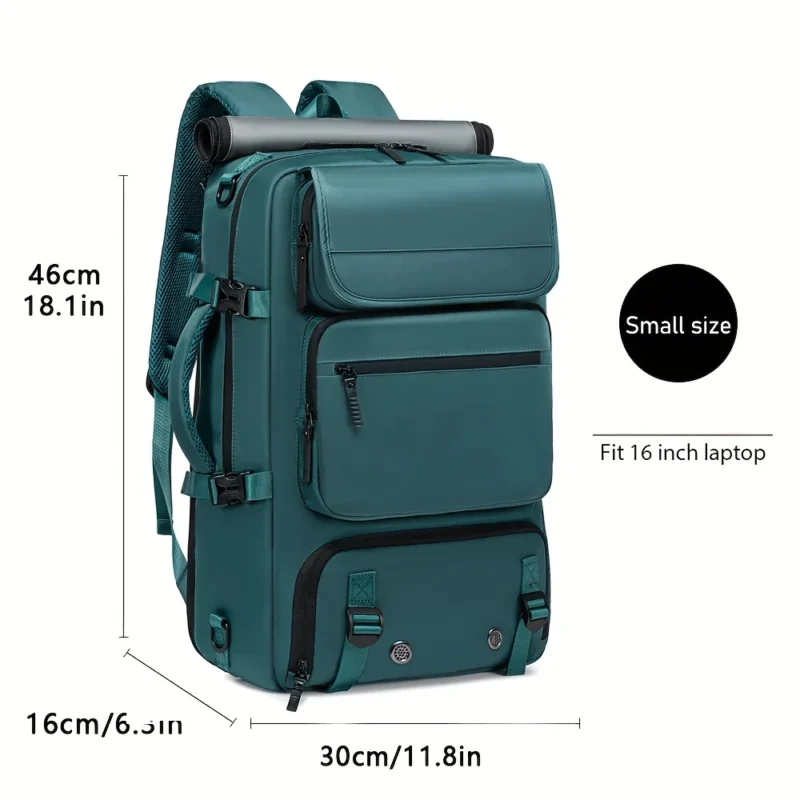 Multi-functional Nylon Travel Backpack with Convertible Handbag Design - Image 7