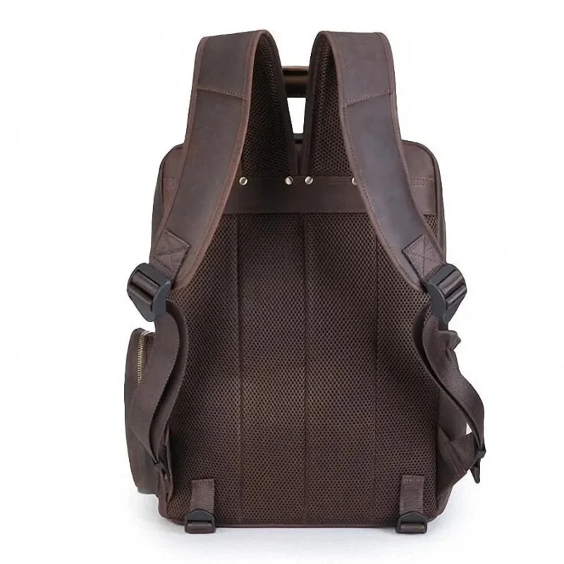 Premium Brown Nylon Multi-Compartment Photography Backpack with Tripod Holder - Image 4