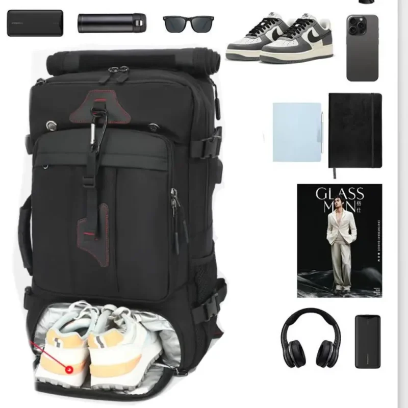 Premium Oxford Urban Travel Backpack with Laptop Compartment and Large Capacity for Hiking - Image 5