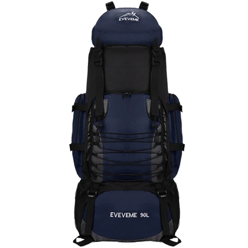 Premium 90L Unisex Tactical Hiking Backpack with Rain Cover and External Frame Support - Image 7