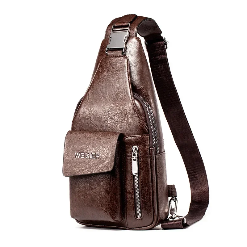 Small Leather Sling Backpack