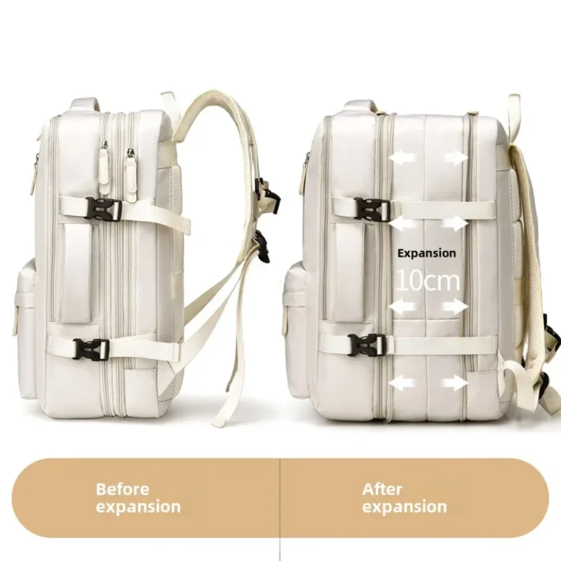 Compact 40x30x20cm Oxford Travel Backpack with Laptop Compartment for Airplane Cabin Luggage - Image 4
