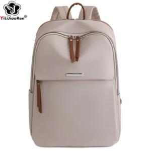 Waterproof Nylon Women's Business Laptop Backpack with Multiple Compartments for Work and Travel