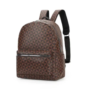 Vintage Brown PU Leather Women's Backpack Purse with Multiple Compartments for Travel and Everyday Use
