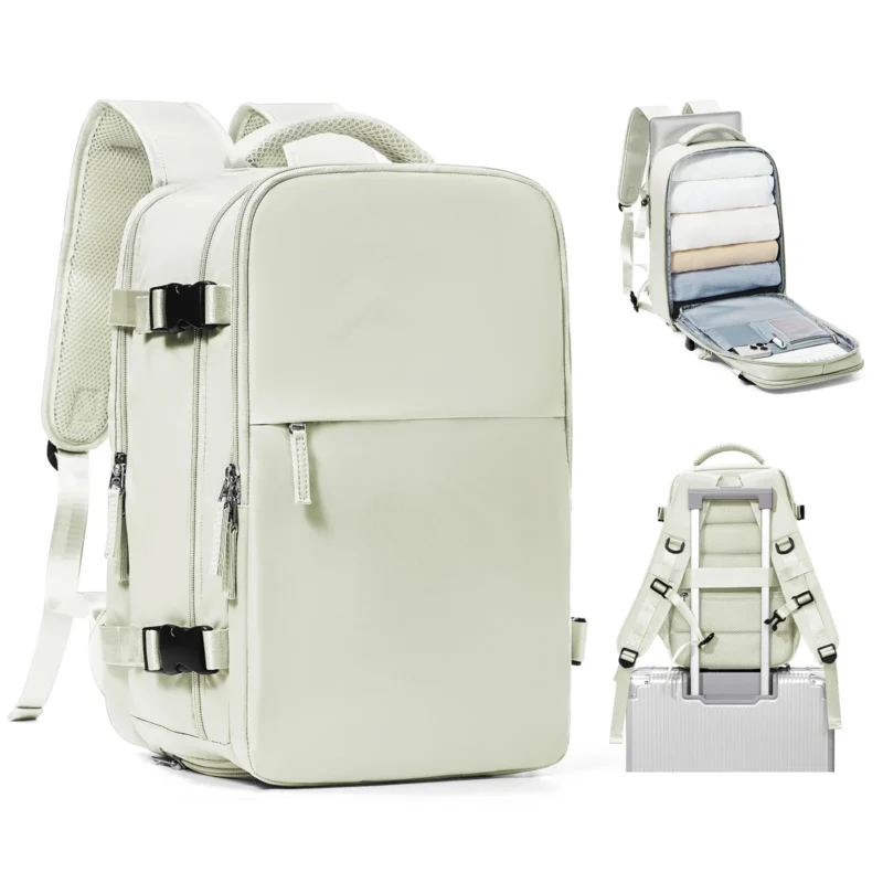 Premium Nylon Travel Backpack with Laptop Compartment for College, Work and Air Travel - Image 10