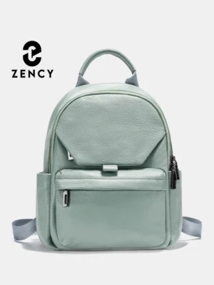 Premium Soft Genuine Leather Women's Backpack Purse with Anti-theft Protection and Multiple Compartments
